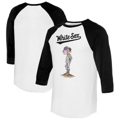 Chicago White Sox Tiny Turnip Women's Bubbles 3/4-Sleeve Raglan T-Shirt - MLB T-shirts