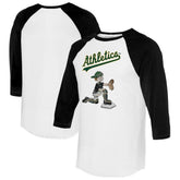 Athletics Tiny Turnip Women's Caleb 3/4-Sleeve Raglan T-Shirt - MLB T-shirts