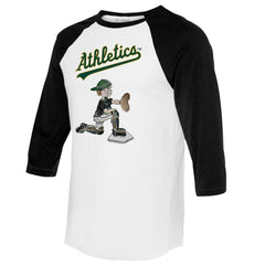 Athletics Tiny Turnip Women's Caleb 3/4-Sleeve Raglan T-Shirt - MLB T-shirts