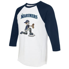 Seattle Mariners Tiny Turnip Women's Caleb 3/4-Sleeve Raglan T-Shirt - MLB T-shirts