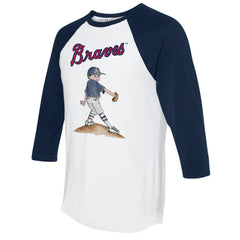 Atlanta Braves Tiny Turnip Women's Clemente 3/4-Sleeve Raglan T-Shirt - MLB T-shirts