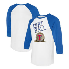 Texas Rangers Tiny Turnip Women's Dirt Ball 3/4-Sleeve Raglan T-Shirt - MLB T-shirts