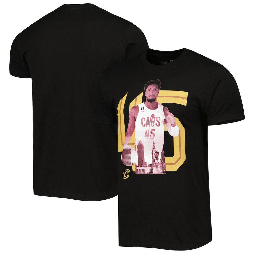 Black Donovan Mitchell Cleveland Cavaliers Stadium Essentials Player Metro T-Shirt sale | NBA