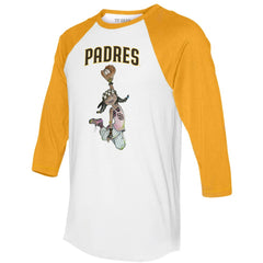 San Diego Padres Tiny Turnip Women's Jada 3/4-Sleeve Raglan T-Shirt - MLB T-shirts