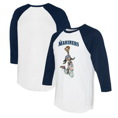 Seattle Mariners Tiny Turnip Women's Jada 3/4-Sleeve Raglan T-Shirt - MLB T-shirts