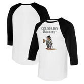Colorado Rockies Tiny Turnip Women's Kate 3/4-Sleeve Raglan T-Shirt - MLB T-shirts