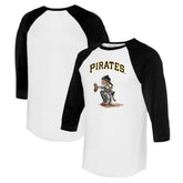 Pittsburgh Pirates Tiny Turnip Women's Kate 3/4-Sleeve Raglan T-Shirt - MLB T-shirts