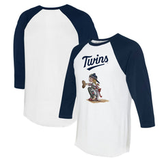 Minnesota Twins Tiny Turnip Women's Kate 3/4-Sleeve Raglan T-Shirt - MLB T-shirts