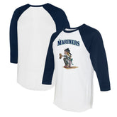 Seattle Mariners Tiny Turnip Women's Kate 3/4-Sleeve Raglan T-Shirt - MLB T-shirts