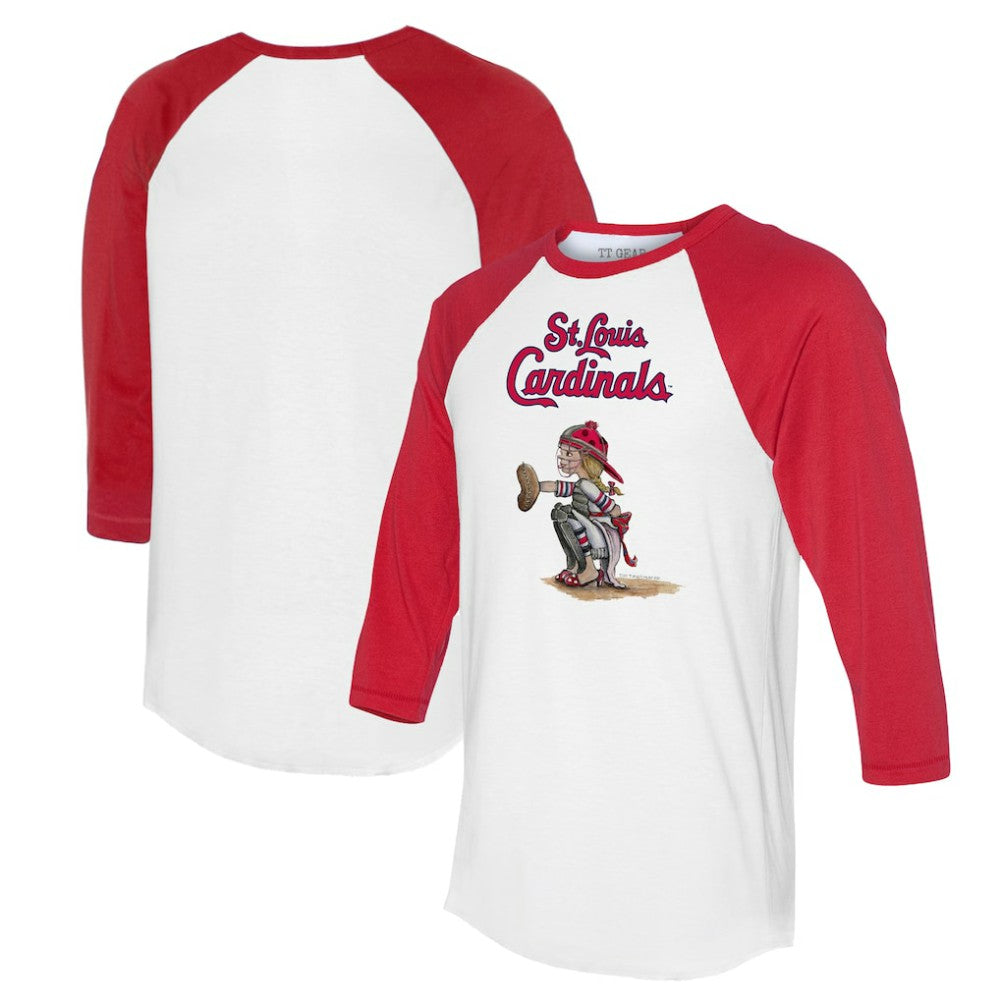 St. Louis Cardinals Tiny Turnip Women's Kate 3/4-Sleeve Raglan T-Shirt - MLB T-shirts