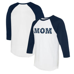 Seattle Mariners Tiny Turnip Women's Logo Mom 3/4-Sleeve Raglan T-Shirt - MLB T-shirts