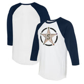 Seattle Mariners Tiny Turnip Women's Military Star 3/4-Sleeve Raglan T-Shirt - MLB T-shirts