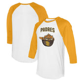 San Diego Padres Tiny Turnip Women's Nacho Helmet 3/4-Sleeve Raglan T-Shirt - MLB T-shirts