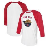 Boston Red Sox Tiny Turnip Women's Nacho Helmet 3/4-Sleeve Raglan T-Shirt - MLB T-shirts