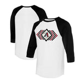 Arizona Diamondbacks Tiny Turnip Women's Prism Arrows 3/4-Sleeve Raglan T-Shirt - MLB T-shirts