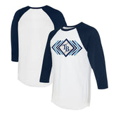 Tampa Bay Rays Tiny Turnip Women's Prism Arrows 3/4-Sleeve Raglan T-Shirt - MLB T-shirts