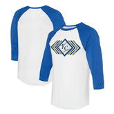 Kansas City Royals Tiny Turnip Women's Prism Arrows 3/4-Sleeve Raglan T-Shirt - MLB T-shirts