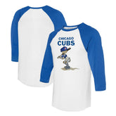 Chicago Cubs Tiny Turnip Women's Slugger 3/4-Sleeve Raglan T-Shirt - MLB T-shirts