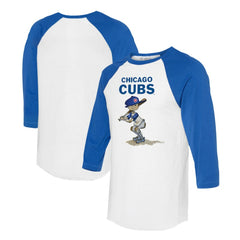 Chicago Cubs Tiny Turnip Women's Slugger 3/4-Sleeve Raglan T-Shirt - MLB T-shirts