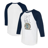 Seattle Mariners Tiny Turnip Women's Spit Ball 3/4-Sleeve Raglan T-Shirt - MLB T-shirts