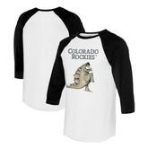Colorado Rockies Tiny Turnip Unisex Stega 3/4-Sleeve Raglan T-Shirt - MLB T-shirts