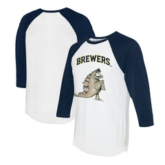 Milwaukee Brewers Tiny Turnip Unisex Stega 3/4-Sleeve Raglan T-Shirt - MLB T-shirts