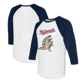 Washington Nationals Tiny Turnip Unisex Stega 3/4-Sleeve Raglan T-Shirt - MLB T-shirts