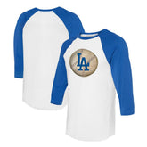Los Angeles Dodgers Tiny Turnip Unisex Stitched Baseball 3/4-Sleeve Raglan T-Shirt - MLB T-shirts