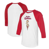 St. Louis Cardinals Tiny Turnip Unisex Triple Scoop 3/4-Sleeve Raglan T-Shirt - MLB T-shirts