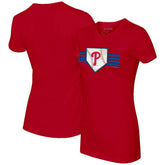 Philadelphia Phillies Tiny Turnip Women's Base Stripe T-Shirt - MLB T-shirts