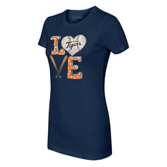 Detroit Tigers Tiny Turnip Women's Baseball Love T-Shirt - MLB T-shirts
