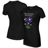 Colorado Rockies Tiny Turnip Women's Blooming Baseballs T-Shirt - MLB T-shirts