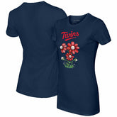 Minnesota Twins Tiny Turnip Women's Blooming Baseballs T-Shirt - MLB T-shirts