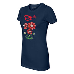 Minnesota Twins Tiny Turnip Women's Blooming Baseballs T-Shirt - MLB T-shirts