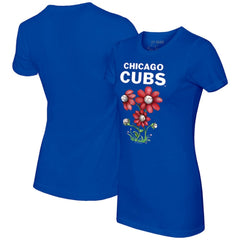 Chicago Cubs Tiny Turnip Women's Blooming Baseballs T-Shirt - MLB T-shirts