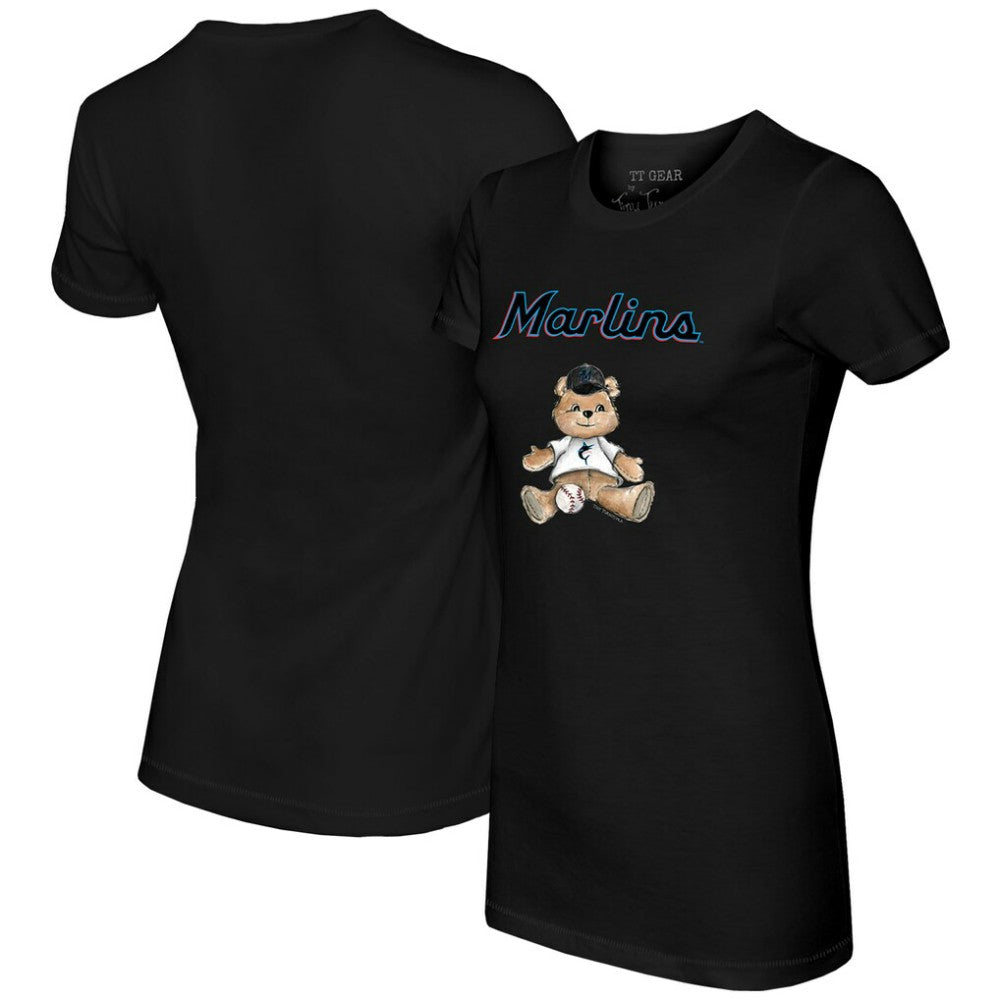 Miami Marlins Tiny Turnip Women's Teddy Boy T-Shirt - MLB T-shirts