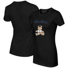 Miami Marlins Tiny Turnip Women's Teddy Boy T-Shirt - MLB T-shirts