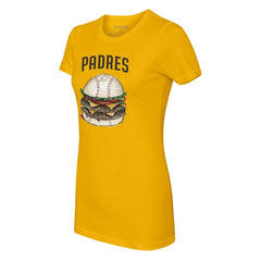 San Diego Padres Tiny Turnip Women's Burger T-Shirt - MLB T-shirts
