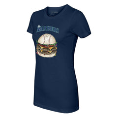 Seattle Mariners Tiny Turnip Women's Burger T-Shirt - MLB T-shirts