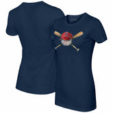Cleveland Guardians Tiny Turnip Women's Hat Crossbats T-Shirt - MLB Hats