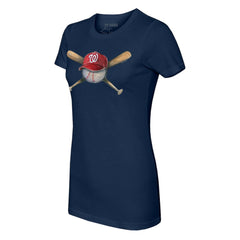 Washington Nationals Tiny Turnip Women's Hat Crossbats T-Shirt - MLB Hats