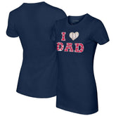 Washington Nationals Tiny Turnip Women's I Love Dad T-Shirt - MLB T-shirts