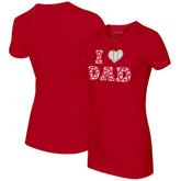 Philadelphia Phillies Tiny Turnip Women's I Love Dad T-Shirt - MLB T-shirts