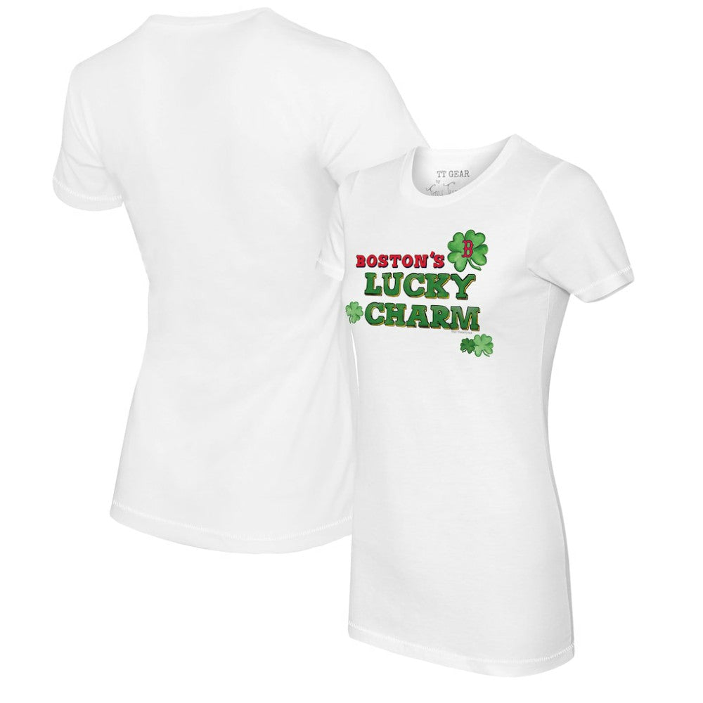 Boston Red Sox Tiny Turnip Women's Lucky Charm T-Shirt - MLB T-shirts