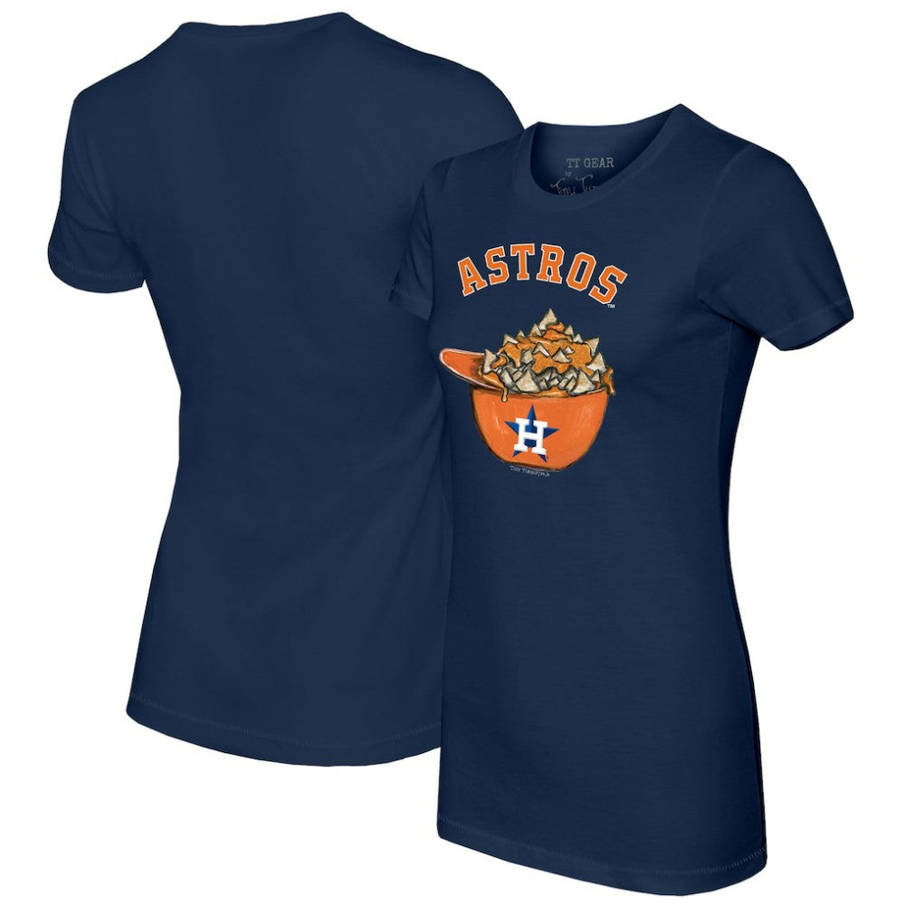 Houston Astros Tiny Turnip Women's Nacho Helmet T-Shirt - MLB T-shirts