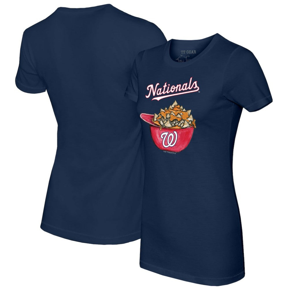 Washington Nationals Tiny Turnip Women's Nacho Helmet T-Shirt - MLB T-shirts