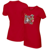 Philadelphia Phillies Tiny Turnip Women's Peace Love Baseball Fitted T-Shirt - MLB T-shirts