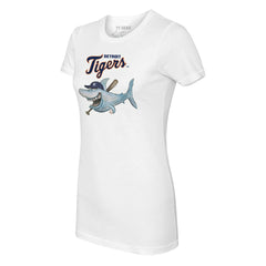 Detroit Tigers Tiny Turnip Women's Shark Logo T-Shirt - MLB T-shirts