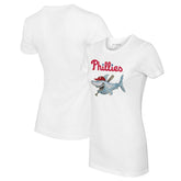 Philadelphia Phillies Tiny Turnip Women's Shark Logo T-Shirt - MLB T-shirts