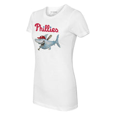 Philadelphia Phillies Tiny Turnip Women's Shark Logo T-Shirt - MLB T-shirts